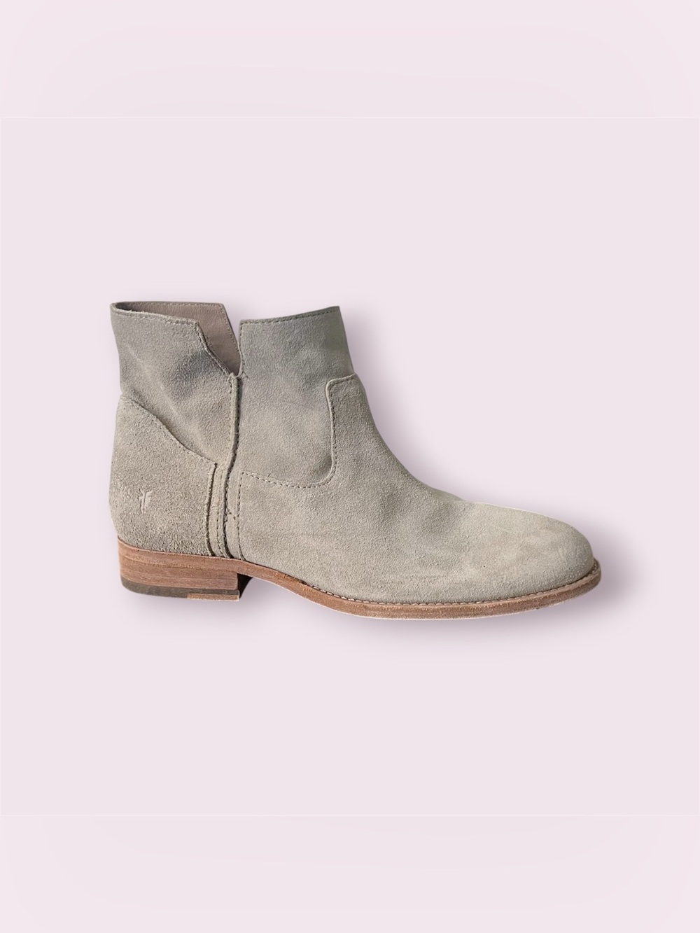 Frye Melissa Slouch Ankle Boot Tan Brown Suede Leather Women’s Size 7 Pull On